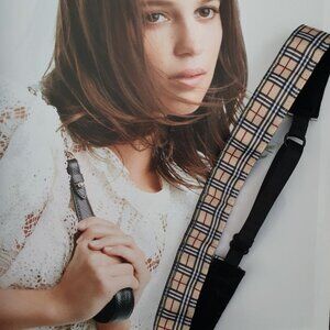 Hair Band Elasticized Adjustable Tan Tartan Classic Women Fashion Accessory